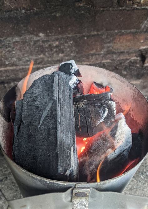 container for burning hot coals.